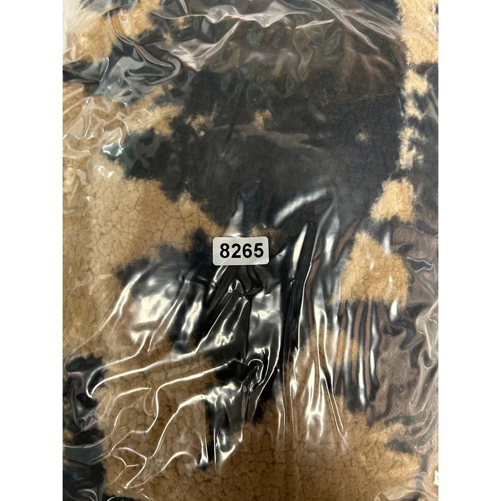 Gorpcore Art Class Boys XL Brown Mountain Landscape Sherpa Fleece Quarter Zip
